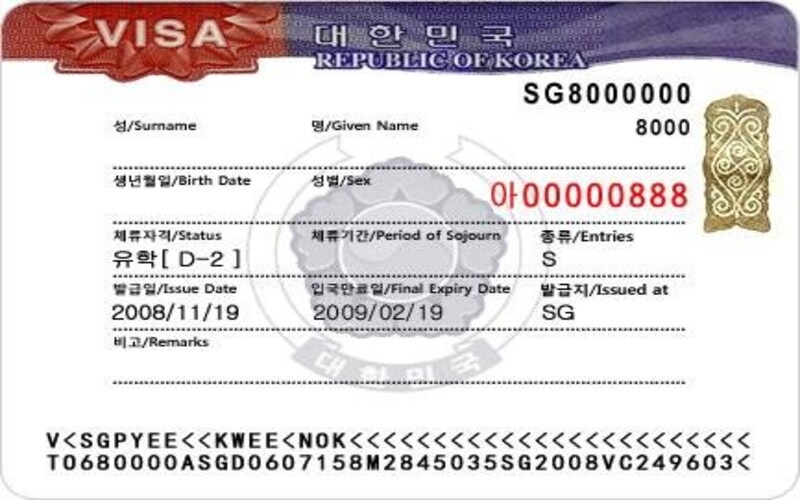 Visa hàn quốc D2